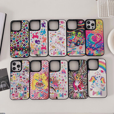 For iphone 15 Pro Max 14 13 12 11 Cute Lisa Frank Shockproof Phone Case Cover $9.98