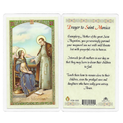 #ad Prayer to Saint Monica Laminated Prayer Card $2.75
