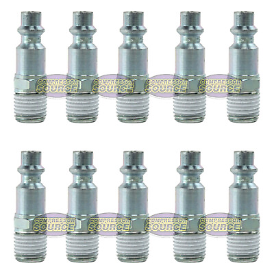 #ad Set Of 10 Prevost High Quality Safety 1 4 Air Coupler Plug Male Industrial Style $24.95