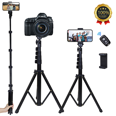 #ad Universal 63quot; Selfie Stick Phone Tripod Stand with Bluetooth Remote Potable US $15.88