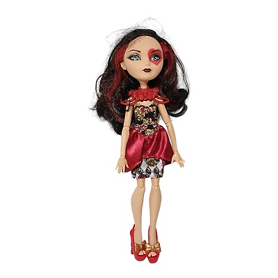 #ad Ever After High Lizzie Hearts Doll With Shoes Dress Necklace 2012 Mattel $20.89