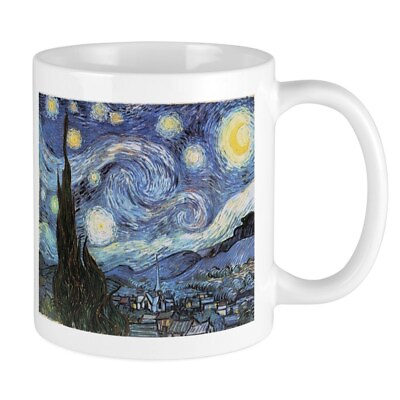 #ad CafePress Starry Night Vincent Van Gogh Mug 11 oz Ceramic Mug 835050580 $17.99