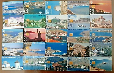 #ad Greek used Phonecards from greek islands $15.00