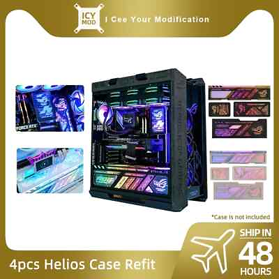 #ad New ASUS GX601 Case Panel 11 4 PCS ARGB Lighting Plate Custom UV Laser Engraved $194.99