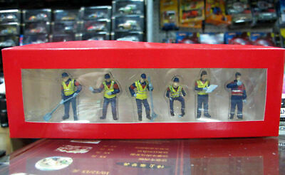#ad 1: 50 Engineering construction Site Scene Accessories Worker Model 6Pcs $34.98