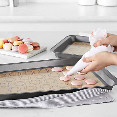 #ad Reusable Oven Sheet Liner Non Stick Silicone Baking Pastry Kneading Rolling Mat $4.28