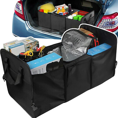 #ad Car Trunk Organizer Oxford Interior Accessories Back Seat Storage Bag 4 Pockets $17.99