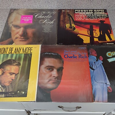 #ad Charlie Rich Vinyl LP Records Lot of 5 Vinyl LP Albums EXCELLENT Fast Ship $19.97