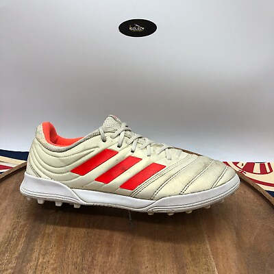 adidas Mens Copa 19.3 Soccer Turf Shoe Sneaker Off White Solar Red Size 7 BC0558 $37.04