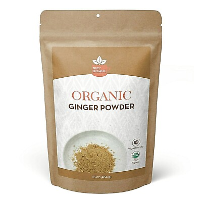 Organic Ground Ginger Powder Pure and Raw Ginger Powder 1 LB $13.98