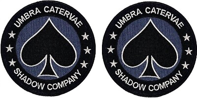 Call Duty Shadow Company Spade Morale Patch 2PC HOOK BACKING 3.5quot;x3.5quot; $13.99