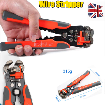 #ad Wire Cable Stripper Cutter Crimper Pliers Terminal Tool Self Adjusting Automatic $13.99