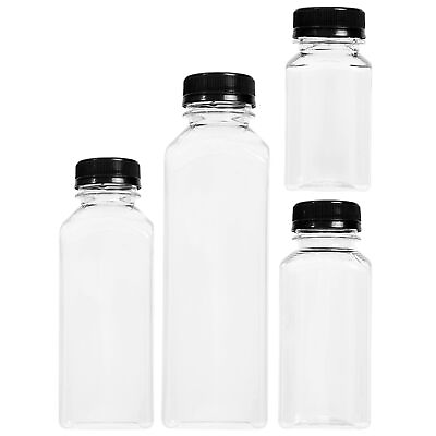 #ad Clear Sports Water Bottle Gym Travel Drinking Leakproof Bottle with Lid Square $7.99