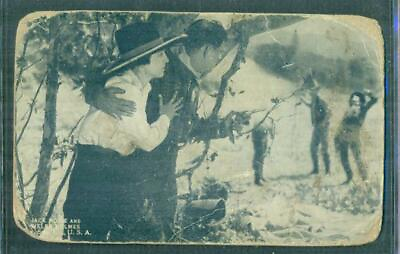 #ad 1920#x27;S COWBOY EXHIBIT ARCADE CARD JACK HOXIE amp; HELEN HOLMES FR RARE $4.99