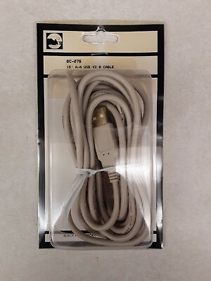 #ad Black Point BC 076 Vintage Computer Cable 15#x27; A A V2.0 Cable USB $19.80