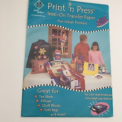 #ad Print #x27;n Press Iron On Transfer Paper 8.5quot;X11quot; 3 Pkg White $10.99