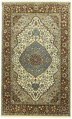 Traditional Handmade Floral 5X8 Heriz Serapi Oriental Rug Vintage Style Carpet $793.83
