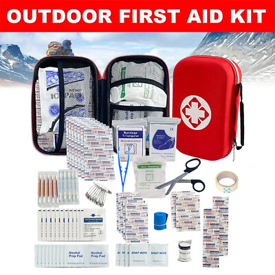 #ad 284pc First Aid Kit Bag All Purpose Emergency Survival Home Car Medical Travel $18.99