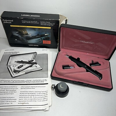 #ad Testers Model Master Professional Airbrush System With Hose Nozzle amp; Case #50601 $78.40