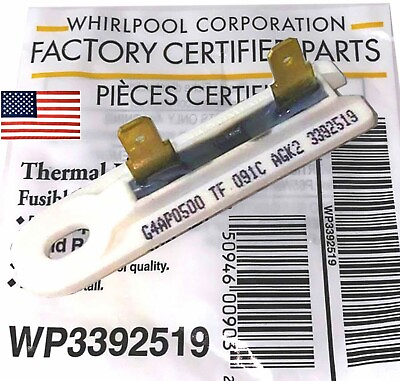 #ad WP3392519 Factory OEM Genuine Whirlpool Dryer Thermal Fuse 3392519 $6.95