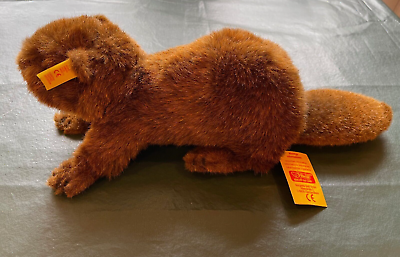 Steiff Nagy 15 inch Beaver with button in ear and all tags #071539 $45.00
