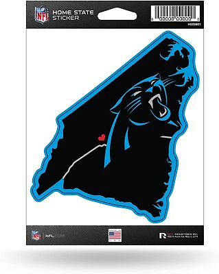 #ad Carolina Panthers Home State Sticker Flat Vinyl Die Cut Decal Auto Home Football $9.86