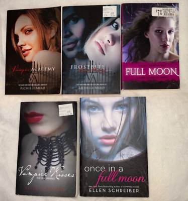 #ad Vampire Fantasy Fiction Novels Lot of 5 Books Mead Hawthorne Schreiber $22.25