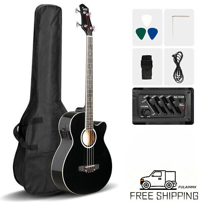 #ad 4 strings Electric Acoustic Bass Guitar 4 Band Equalizer EQ 7545RFree Delivery $116.75