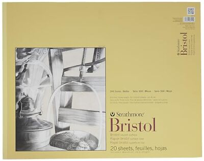 #ad 300 Series Bristol Smooth Pad 19quot;x24quot; Tape Bound 20 Sheets $43.54