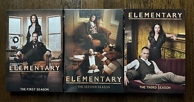 #ad Elementary Seasons 1 3 Jonny Lee Miller Lucy Liu Complete Seasons 1 2 3 $18.00