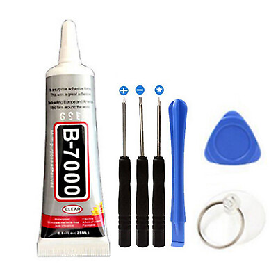#ad Repair Tools Screwdriver Kit Glue For Cell Phone iPhone Samsung LCD Screen Glass $9.35
