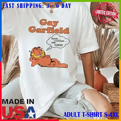 #ad Gay Garfield shirt Vintage Garfield shirt Garfield Cat shirt Funny Gay Garfie $18.96