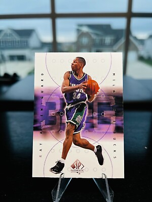 #ad 2000 01 Upper Deck SP Authentic #45 Ray Allen Milwaukee Bucks Basketball Card $3.60