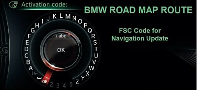 #ad BMW Route Europe North America FSC CODE All Regions Map update ONLY FSC NO MAP $19.99