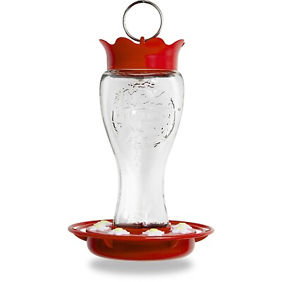 Pennington Glass Hummingbird Feeder 16 oz Nectar Capacity $12.98