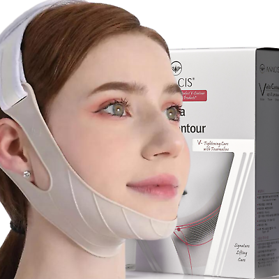 #ad Face Lift Band 4D Adjustable V Lift Strap for Chin Cheek Shaping Firming Toning $21.99
