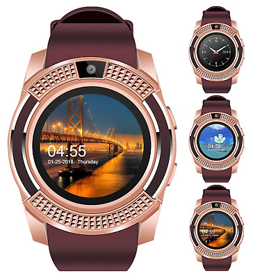 Women Men Bluetooth Smart Watch Phone SIM Card Support for Android Smart Phones $25.37