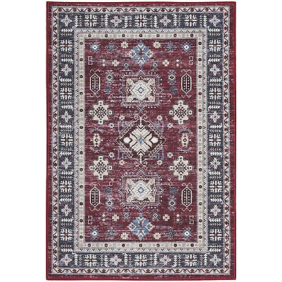 #ad Fulton Tribal Red 2#x27; x 3#x27; Area Rug Easy Cleaning Non Shedding Bed Room ... $19.40