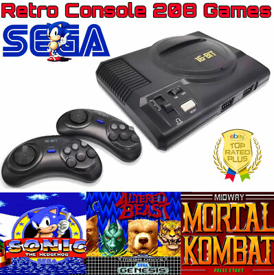 #ad Sega Genesis Retro Console Console 208 Games Included Retro Console 16 Bit Games $49.99