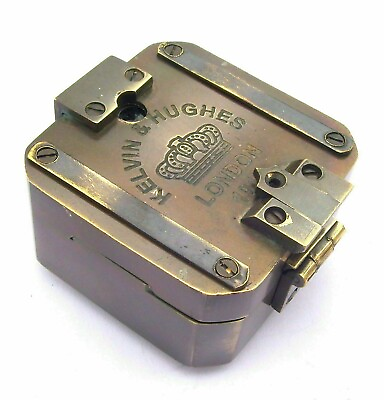 Antique Vintage Brass Solid Kelvin amp; Hughes 1917 Brunton Compass Handmade gift $26.39