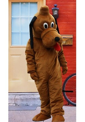 #ad dogs cartoon Mascot Costume Cosplay Party Fancy Dress Suits Adult Unisex $107.99