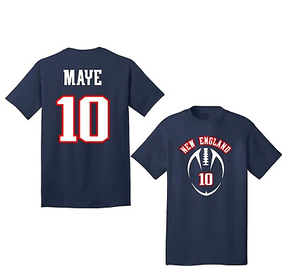 #ad Drake Maye Navy Youth Football T Shirt #10 $19.99