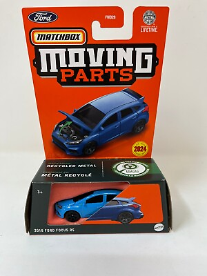 #ad 2018 Ford Focus RS * BLUE * 2024 Matchbox Moving Parts Case M $6.99