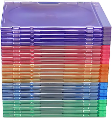 #ad Slim Jewel Cases for CD and DVD Multi Color Colored Jewel Case Keep Your Dis $252.88
