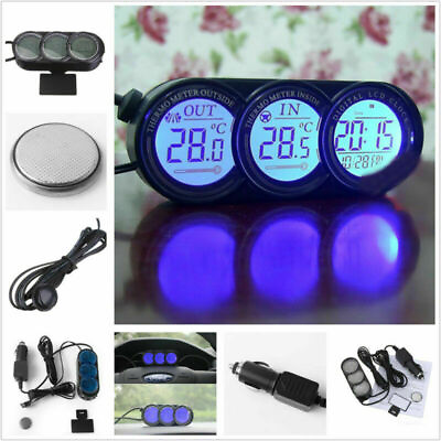 #ad #ad Car Mini Dashboard LED Backlight Digital Display Temperature Thermometeramp;Clock $24.26