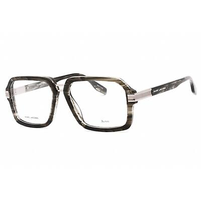#ad Marc Jacobs Men#x27;s Eyeglasses Clear Lens Grey Horn Square Frame MARC 715 02W8 00 $46.89