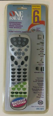 #ad UNIVERSAL REMOTE one for all remote G033104 URC 6011 $14.99