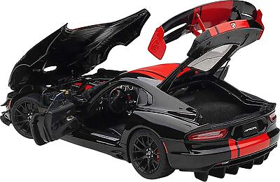 #ad 2017 Dodge Viper 1:28 Edition ACR Black With Red Stripes 1 18 Model Car By $271.04