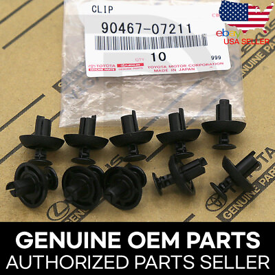 Genuine Toyota Lexus OEM New Engine Cover Grille Clips 90467 07211 Set of 10 $13.66