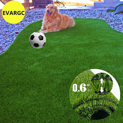 16x6.6 ft Artificial Grass Mat Synthetic Landscape Fake Lawn Pet Dog Turf Garden #ad $58.22